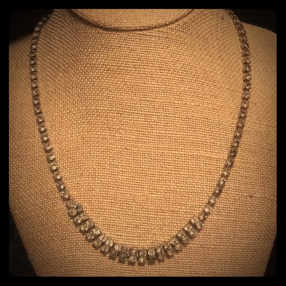 2/$40 Vintage Rhinestone Necklace